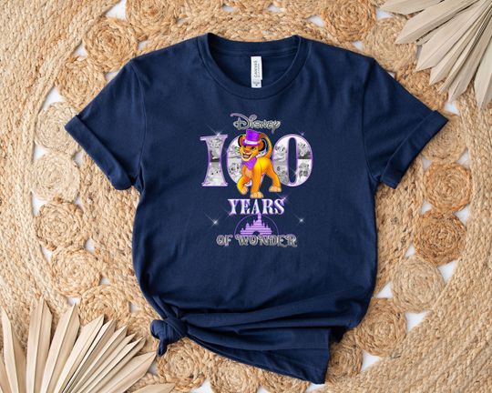 Disney 100 Years Of Wonder Shirt, Simba Shirt, Disney Animal Shirt, Disney Vacation Shirt