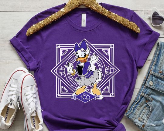 Disney 100 Years Of Wonder Mickey & Friends Retro Daisy Duck Shirt, Magic Kingdom T-shirt