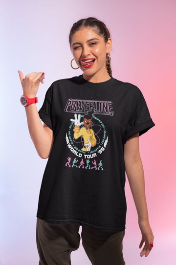 Disney Powerline Goofy Movie Tshirt, Disney Goofy Movie Powerline