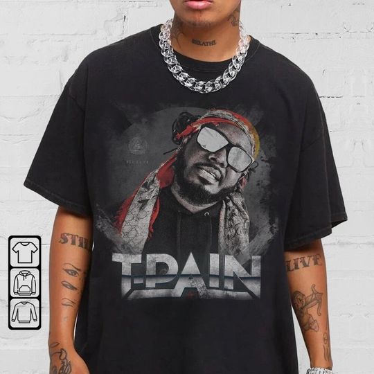 T-Pain Streetwear Gifts Shirt Hip Hop 90s Vintage Retro Graphic Tee Rap T-Shirt