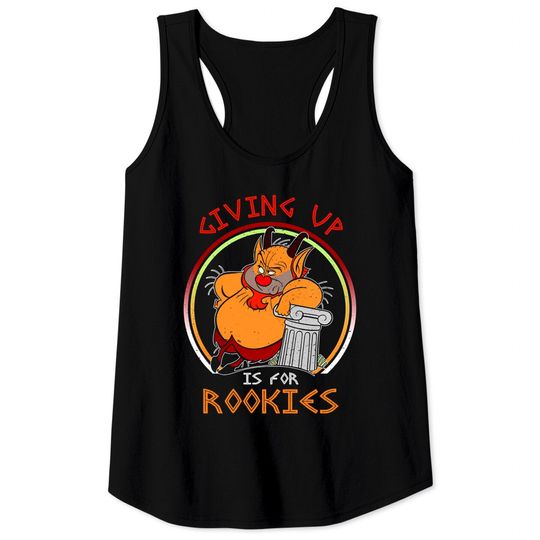 Retro Hercules Phil Giving Up Is For Rookies Tank Tops / Funny Disney Tank Tops