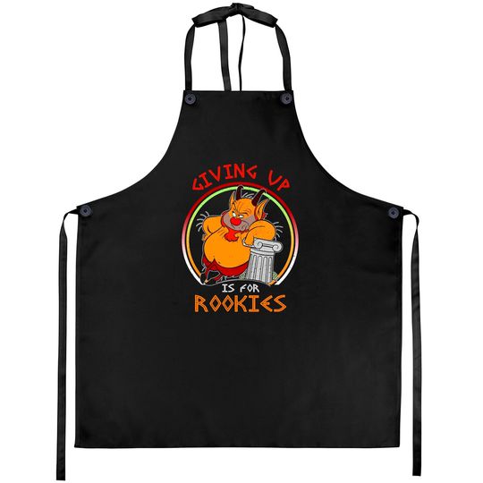 Retro Hercules Phil Giving Up Is For Rookies Aprons / Funny Disney Aprons