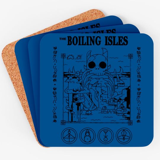 Boiling Isles The Owl house Coasters, Disney The Owl House Coasters