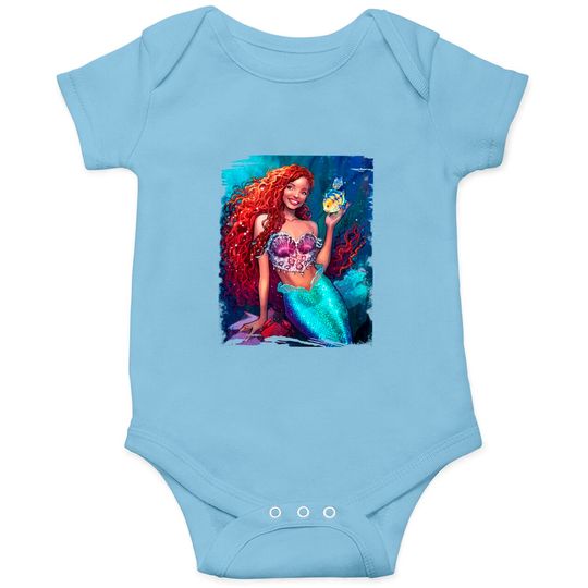 Little Mermaid - Halle Bailey - Black Little Mermaid Onesies Onesies