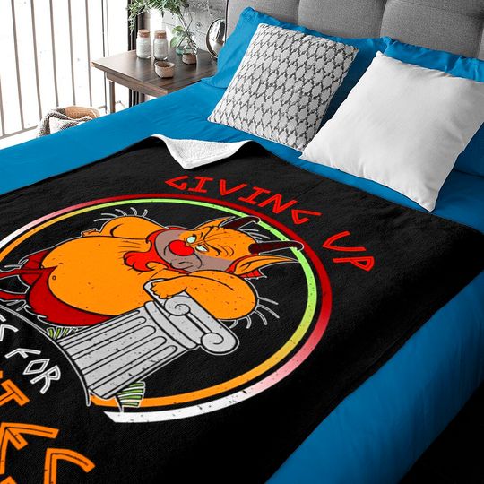 Retro Hercules Phil Giving Up Is For Rookies Baby Blankets / Funny Disney Baby Blankets