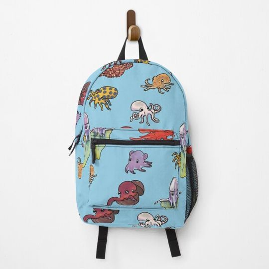Happy Octopus Print Backpack