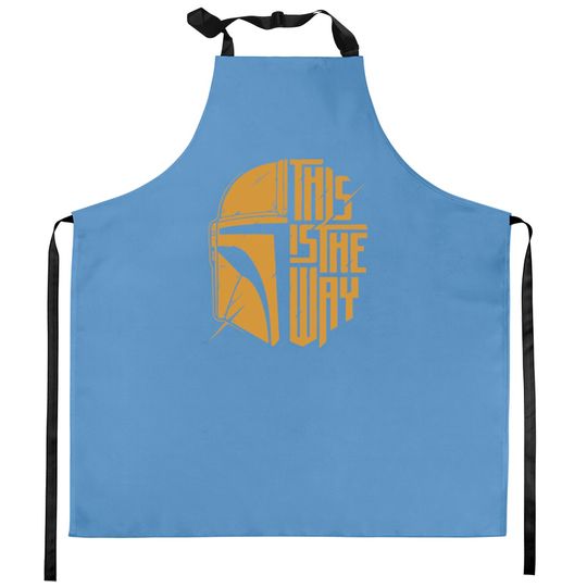 This Is The Way Kitchen Aprons, Galaxy edge Kitchen Aprons, Mandalorian Kitchen Aprons, Disneyland Kitchen Aprons