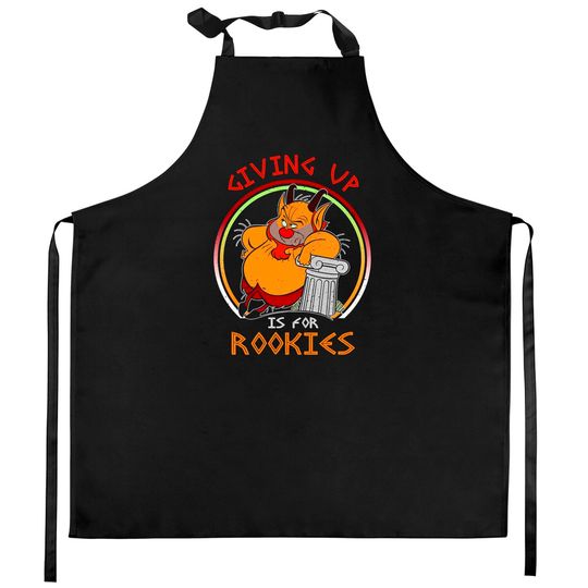 Retro Hercules Phil Giving Up Is For Rookies Kitchen Aprons / Funny Disney Kitchen Aprons