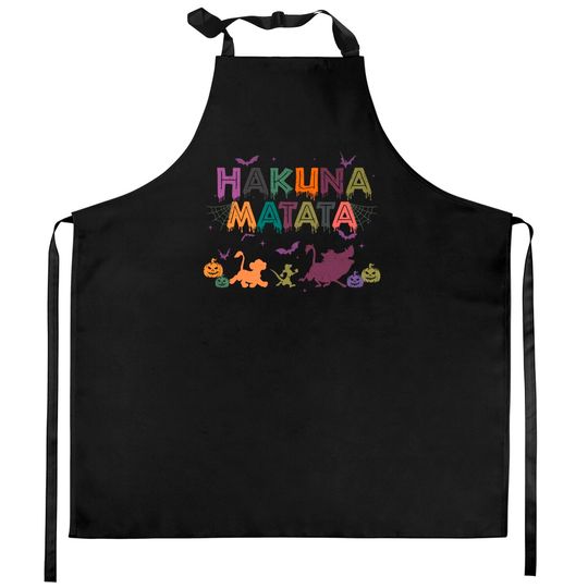 Hakuna Matata Kitchen Aprons, Disney Halloween Kitchen Aprons