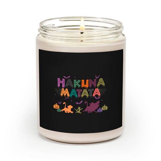 Hakuna Matata Scented Candles, Disney Halloween Scented Candles
