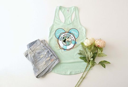 Mickey Cruise Tank Top, Personalized Disney Cruise Line Tank, Cruise Line Anniversary Tank
