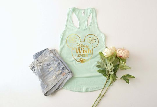 Disney Wish 2023 Tank, Disney Cruise Tank, Family Cruise Tank, Cruise Matching Tank