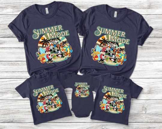 Retro Summer Vibes Shirt, Disney Beach Shirt, Mickey And Friends Summer Outfit, Disney Summer Group Shirts