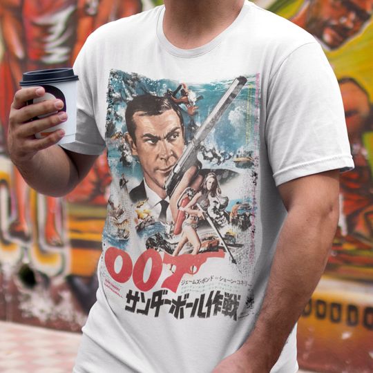 James Bond 007 Thunderball Japanese Movie Poster T-Shirt