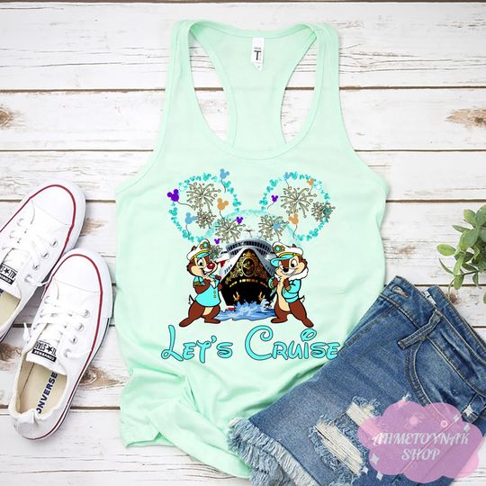 Disney Cruise Tank, Let's Cruise Tank, Chip Dale Cruise Tank, Mickey Mouse Tank