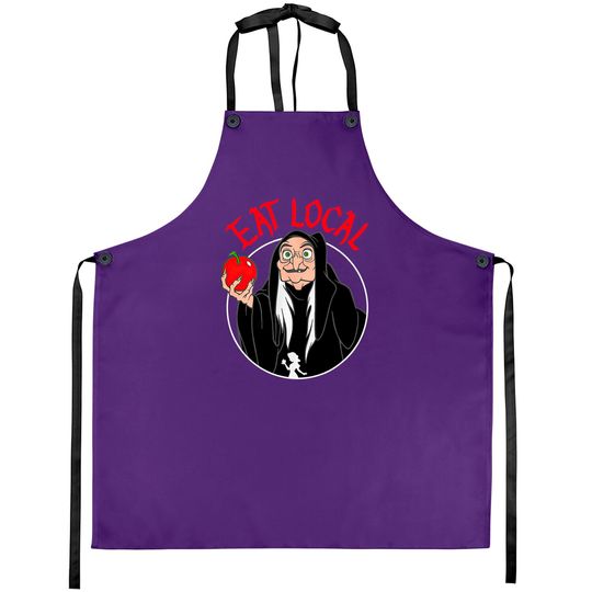 Disney Snow White Witch Poison Apple Eat Local Witch Vacation Disney Aprons
