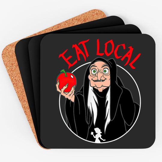 Disney Snow White Witch Poison Apple Eat Local Witch Vacation Disney Coasters