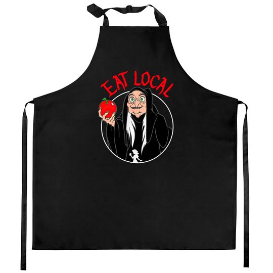 Disney Snow White Witch Poison Apple Eat Local Witch Vacation Disney Kitchen Aprons