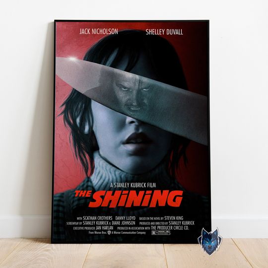 The Shining Poster, Jack Nicholson Wall Art, Rolled Print, Movie Poster Gift