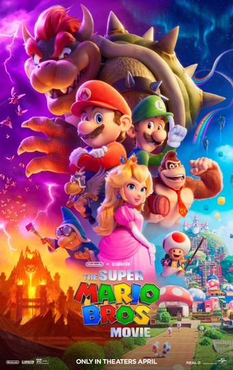 The Super Mario Bros Cartoon 2023 Movie Poster