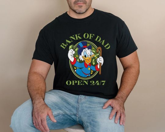 Scrooge McDuck Bank of Dad Shirt, Disney DuckTales Shirt, Father's Day Shirt