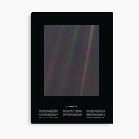 Copie de Pale Blue Dot Nasa x Carl Sagan Canvas