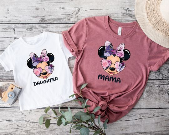 Disney Mama and Girl Shirt, Disney Mama mini matching T-shirt, Minnie Mouse shirt