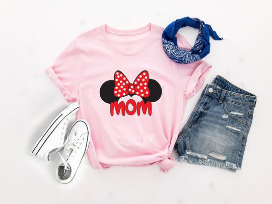 Minnie Mom Shirt, Mothers Day Shirt, Disney Mom Shirt, Mama Shirt, Gift for Her, Disney Trip Shirt