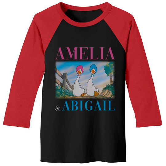 Amelia And Abigail The Aristocats 1970 Baseball Tees Disney Baseball Tees