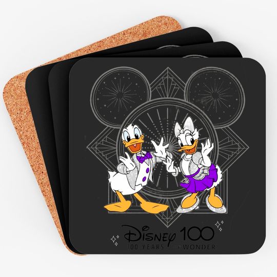 Disney 100 Years of Wonder Coasters, Donald And Daisy Duck Coasters