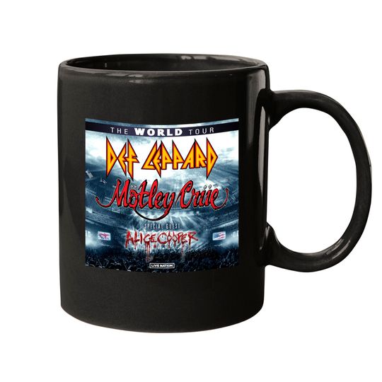 Def Leppard Motley Crue tour 2023 Mugs, Wourld tour 2023 Mugs