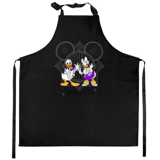 Disney 100 Years of Wonder Kitchen Aprons, Donald And Daisy Duck Kitchen Aprons