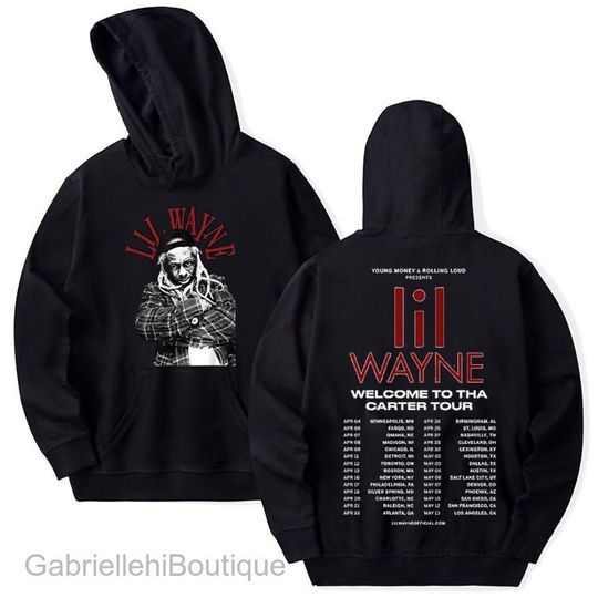 Lil Wayne Rapper 2023 Tour Hoodie, Lil Wayne Rapper Fan Hoodie