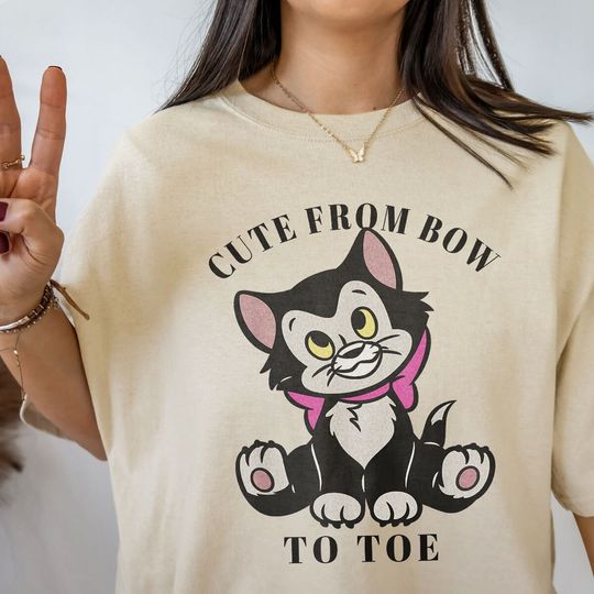 Disney Pinocchio Figaro Cute From Bow To Toe T-Shirt