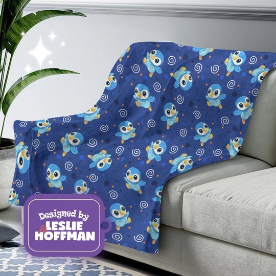 Piplup PKM Blanket, Fleece Blanket