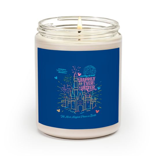 Happily Ever After Magic Kingdom Tour Comfort Scented Candles, Disneyworld Scented Candles