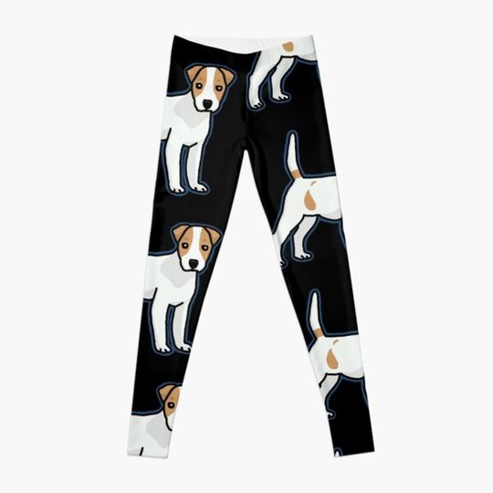 Discover Jack Russell Terrier, dog, cartoon Leggings