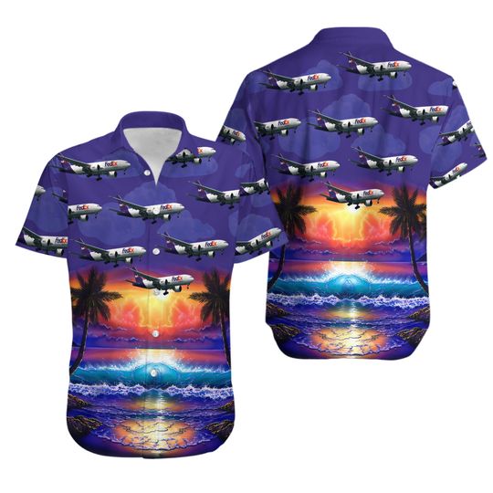 FedEx Express Boeing 777-F28 Summer Hawaiian Shirts