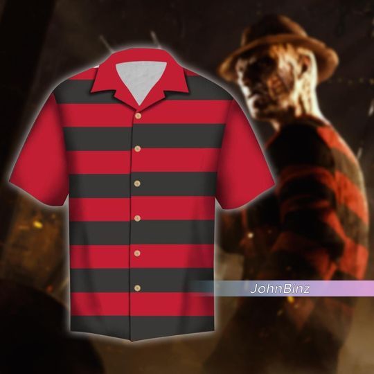 Freddy Krueger Shirt, Freddy Krueger Hawaiian Shirt, Horror Movie Shirt