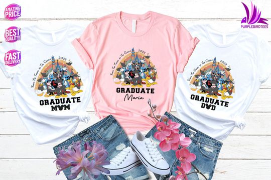 Disney Graduate Shirt, Disney Family Graduation Shirt, Disney Grad Shirt, Disney Grad Mom, Disney Grad Dad Shirt