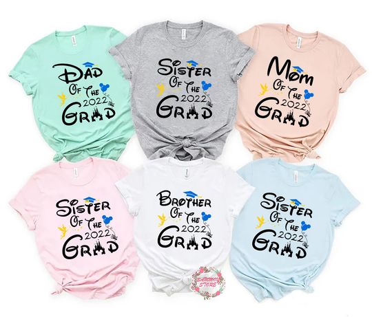 Disney Family Graduation Shirts, 2022 College Graduate shirt, Disney Grad shirts, Grad Shirt, Disney Group Shirt