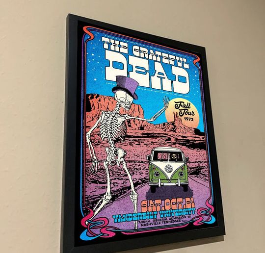 Grateful Dead 1972 Tour Poster