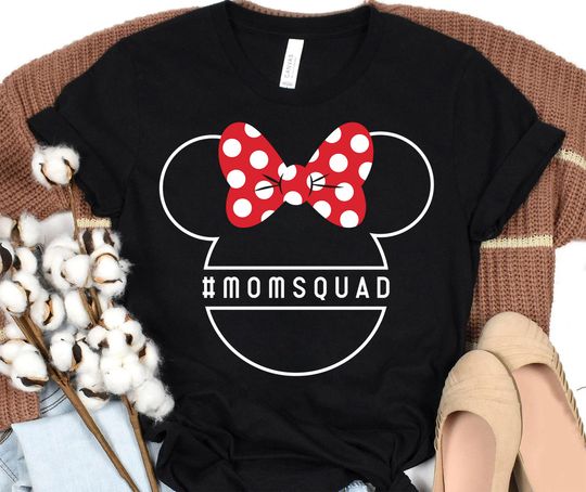 Disney Minnie Mouse Icon Mom Squad Shirt, Disney Mom Tee