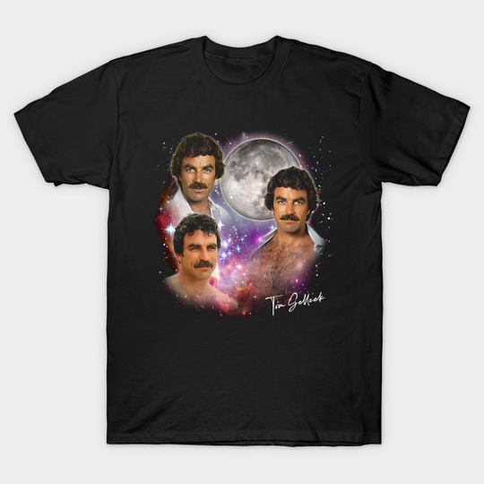 Tom Selleck -- Sexy 80s Aesthetic Design - Tom Selleck - T-Shirt