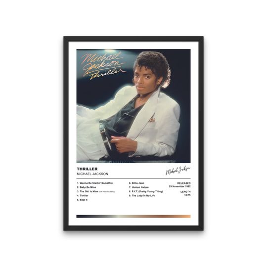 Michael Jackson Poster - Thriller Album Cover Poster