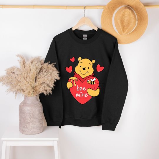 Pooh Bee Mine Sweat, Disney Valentine Sweat, Bee Mine Sweat