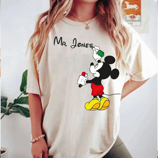 Custom Name Teacher Shirt, Mickey Mouse Shirt, Disney Teacher Shirt,hirt