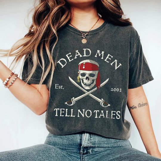 Retro Disney Pirates of the Caribbean Dead Men Tell No Tales Shirt