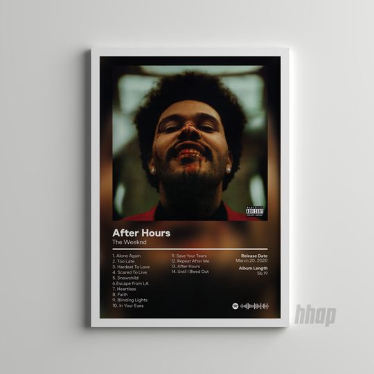 Weeknds - After Hours  Album Poster