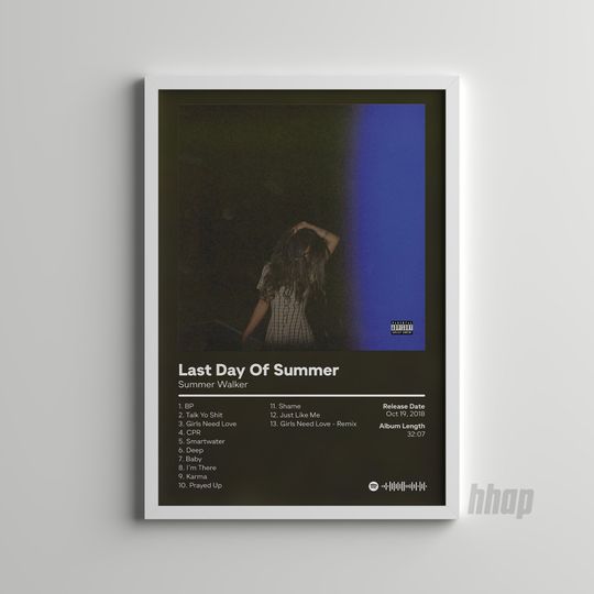 Summer Walker - Last Day Of Summer Album Cover Poster